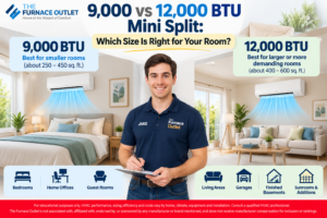 9,000 vs 12,000 BTU Mini Split Which Size Is Right for Your Room