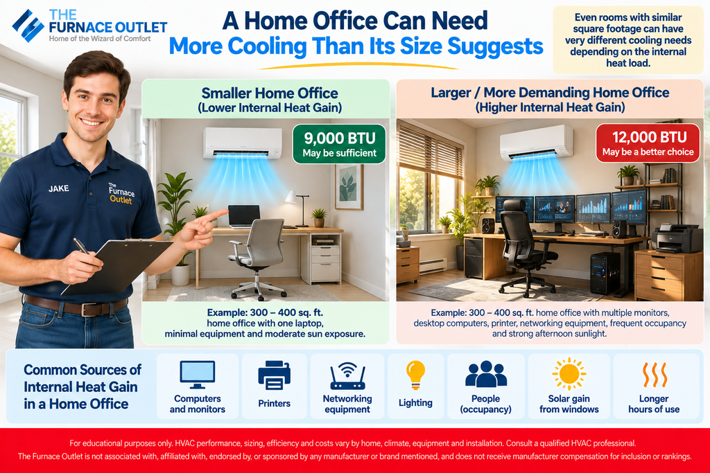 A Home Office Can Need More Cooling Than Its Size Suggests