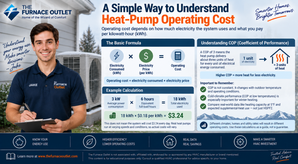 A Simple Way to Understand Heat-Pump Operating Cost