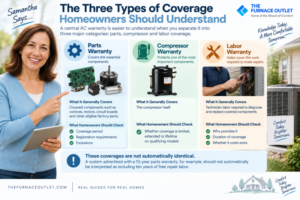 AC Warranty Coverage Guide Infographic