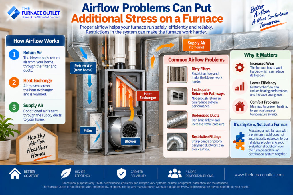 Airflow Problems Can Put Additional Stress on a Furnace