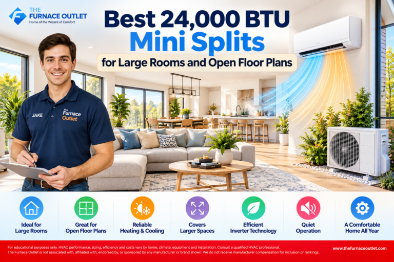 Best 24,000 BTU Mini Splits for Large Rooms and Open Floor Plans