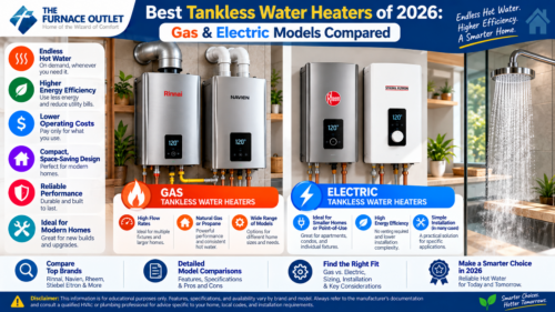 Best Tankless Water Heaters of 2026: Gas & Electric Models Compared