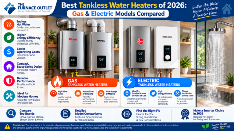 Best Tankless Water Heaters of 2026: Gas & Electric Models Compared