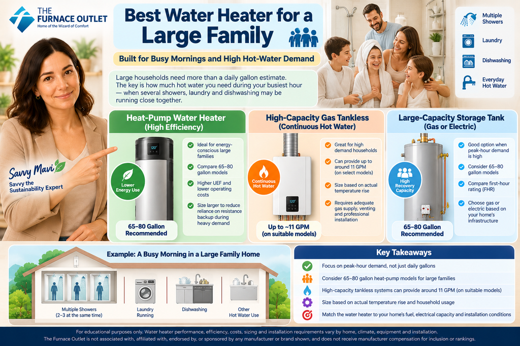 Best Water Heater for a Large Family