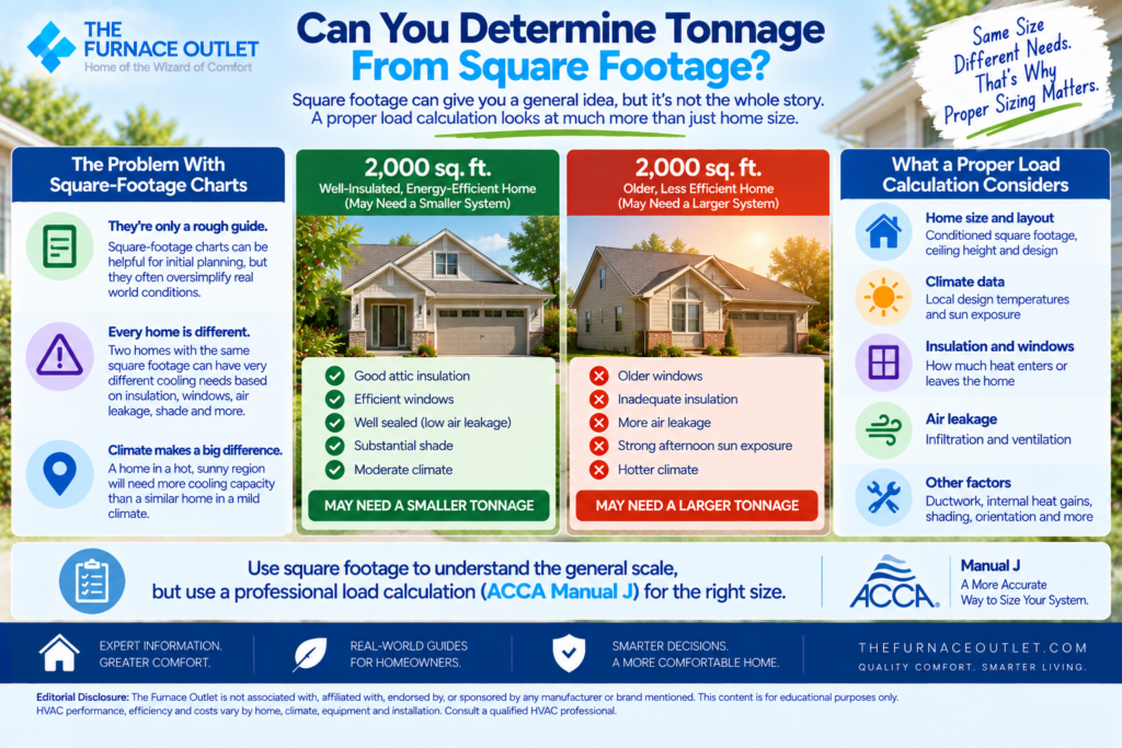 Can You Determine Tonnage From Square Footage?