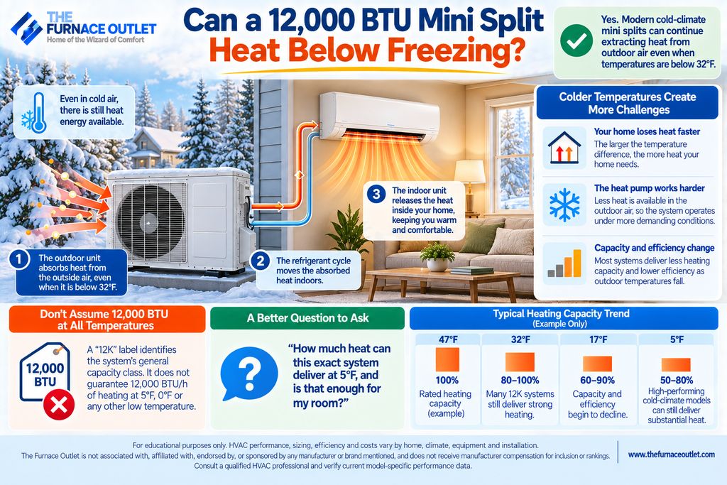Can a 12,000 BTU Mini Split Heat Below Freezing