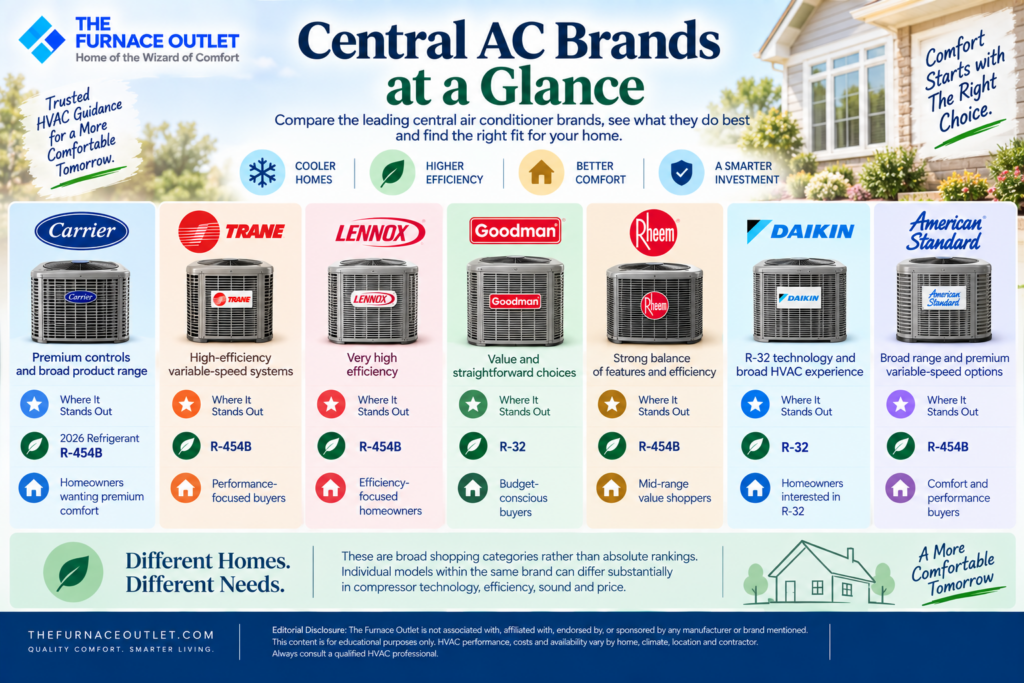 Central AC Brands at a Glance