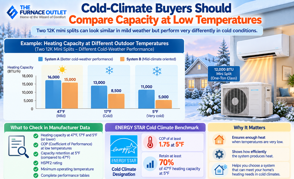 Cold-Climate Buyers Should Compare Capacity at Low Temperatures