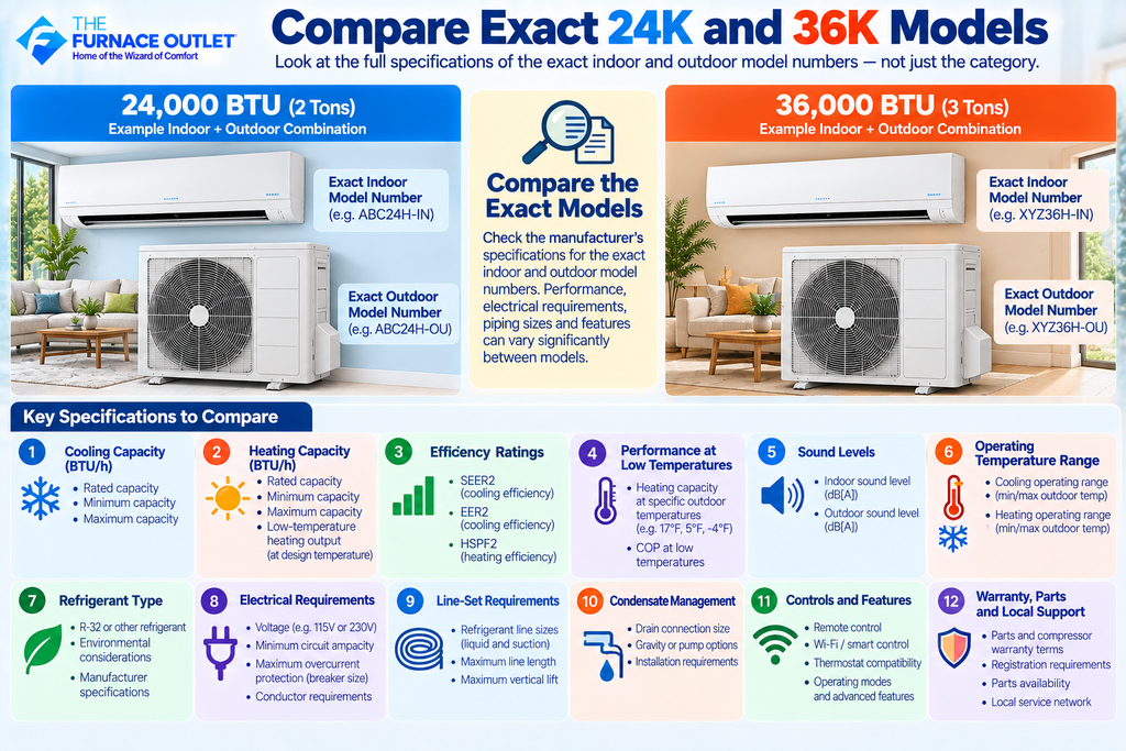 Compare Exact 24K and 36K Models