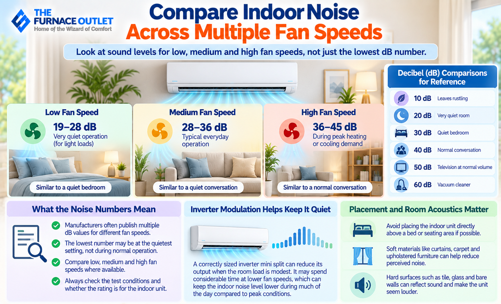 Compare Indoor Noise Across Multiple Fan Speeds