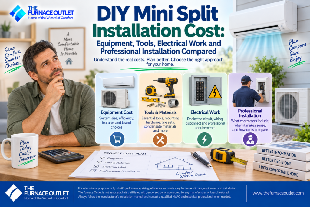 DIY Mini Split Installation Cost Equipment, Tools, Electrical Work and Professional Installation Compared