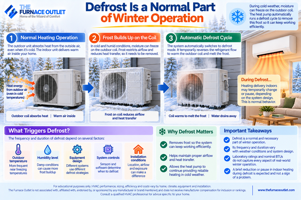 Defrost Is a Normal Part of Winter Operation