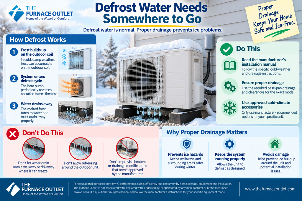 Defrost Water Needs Somewhere to Go