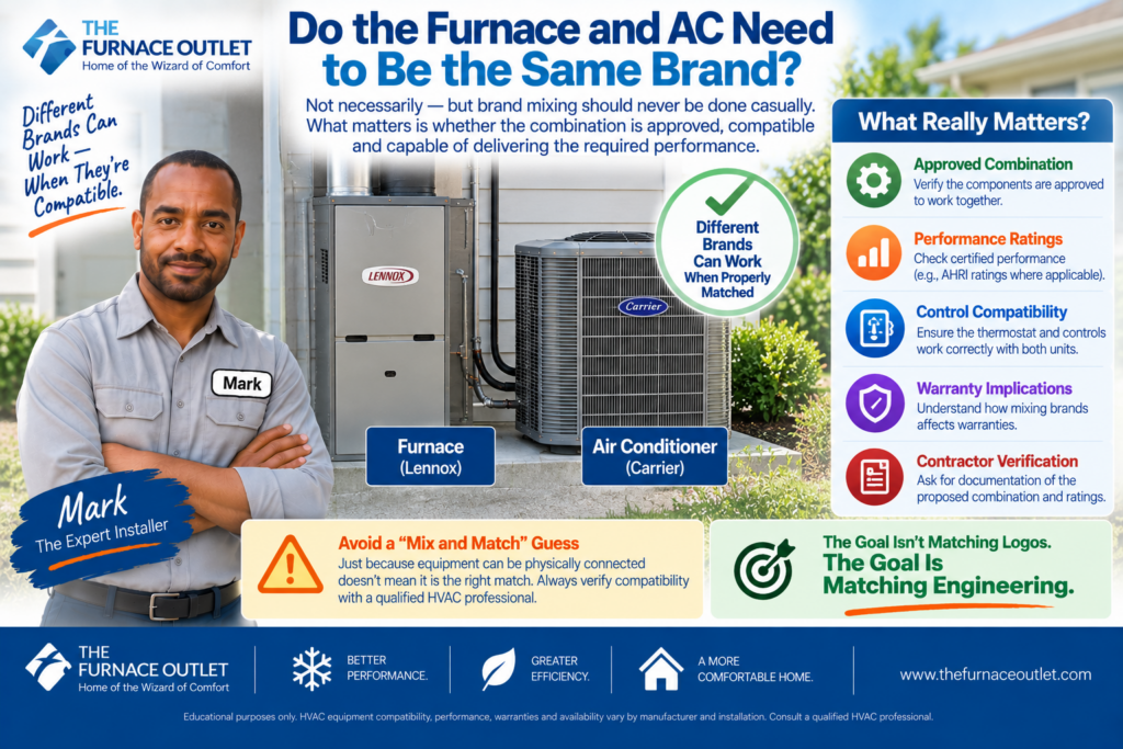 Do the Furnace and AC Need to Be the Same Brand