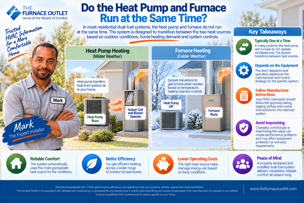 Do the Heat Pump and Furnace Run at the Same Time