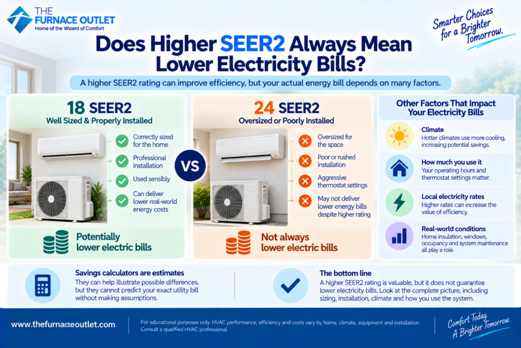 Does Higher SEER2 Always Mean Lower Electricity Bills