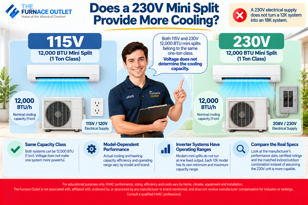 Does a 230V Mini Split Provide More Cooling