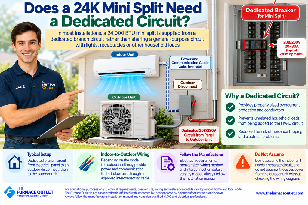 Does a 24K Mini Split Need a Dedicated Circuit