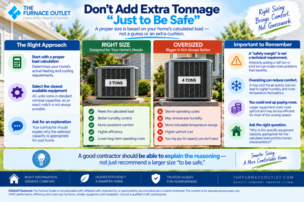 Don't Add Extra Tonnage “Just to Be Safe”