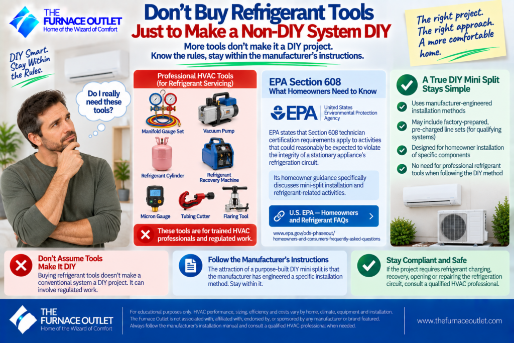 Don't Buy Refrigerant Tools Just to Make a Non-DIY System DIY