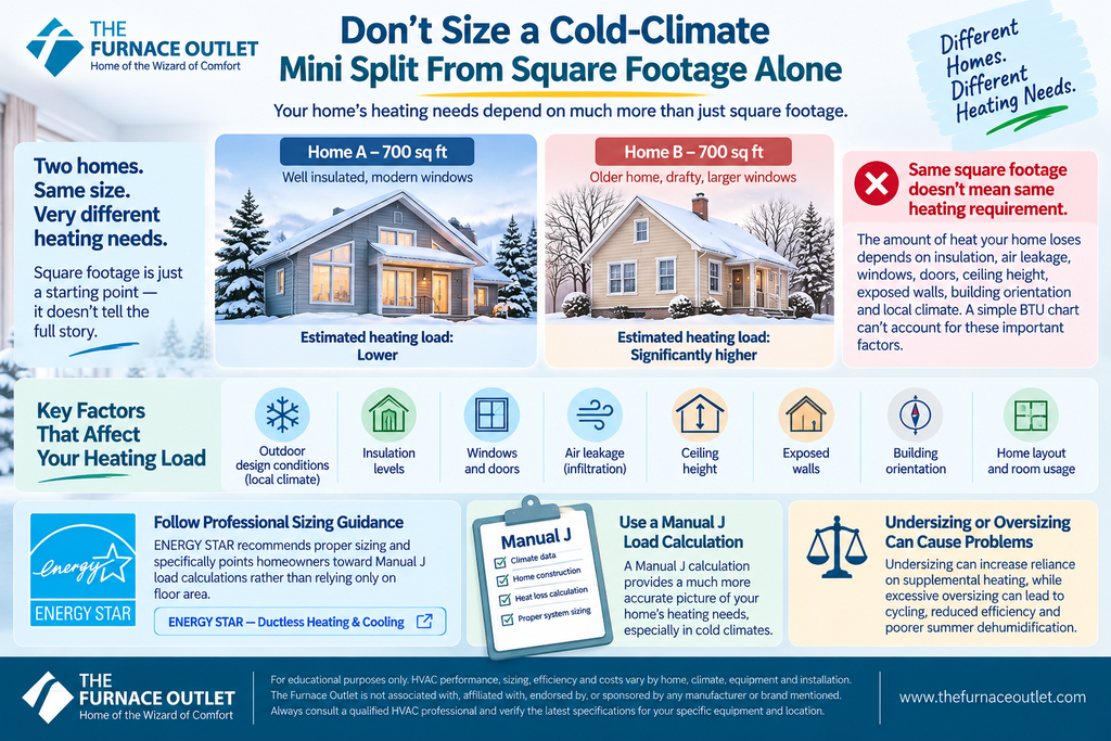 Don't Size a Cold-Climate Mini Split From Square Footage Alone