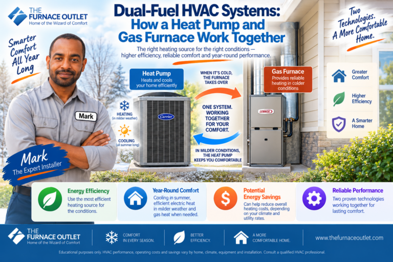 Dual-Fuel HVAC Systems How a Heat Pump and Gas Furnace Work Together