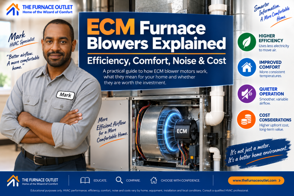 ECM Furnace Blowers Explained Efficiency, Comfort, Noise & Cost