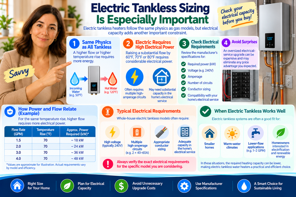 Electric Tankless Sizing Is Especially Important