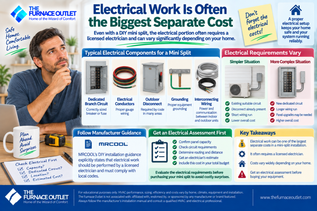 Electrical Work Is Often the Biggest Separate Cost