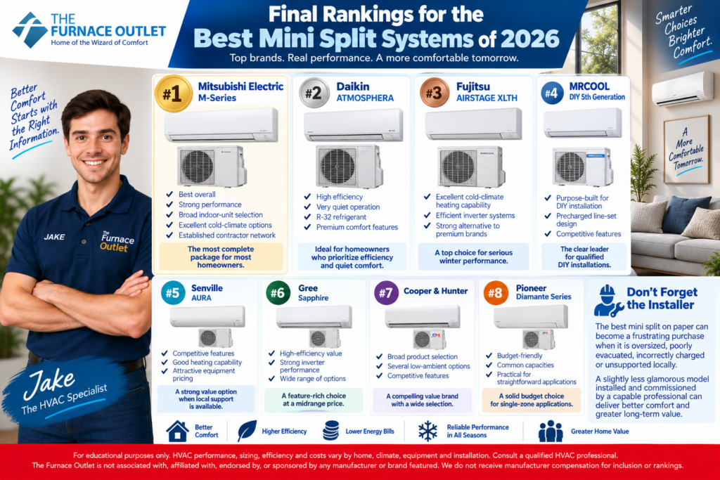 Final Rankings for the Best Mini Split Systems of 2026