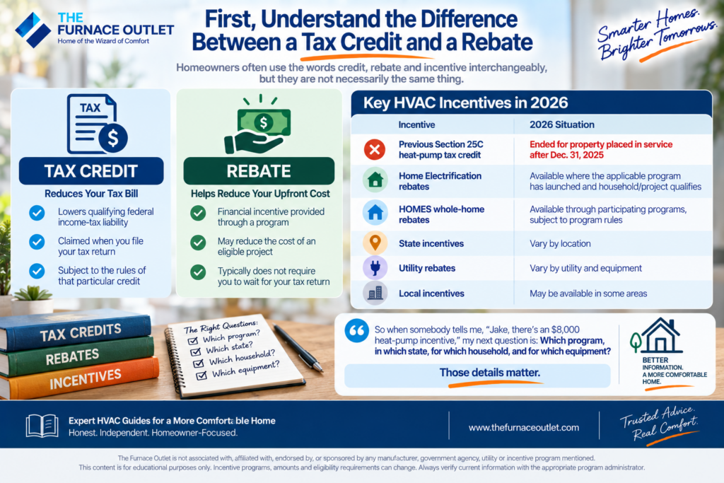 First, Understand the Difference Between a Tax Credit and a Rebate