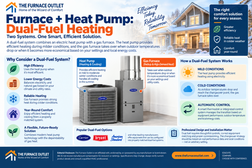 Furnace + Heat Pump: Dual-Fuel Heating