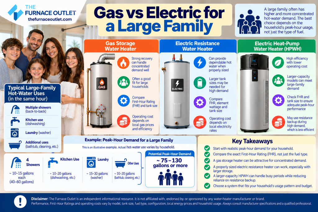 Gas vs Electric for a Large Family