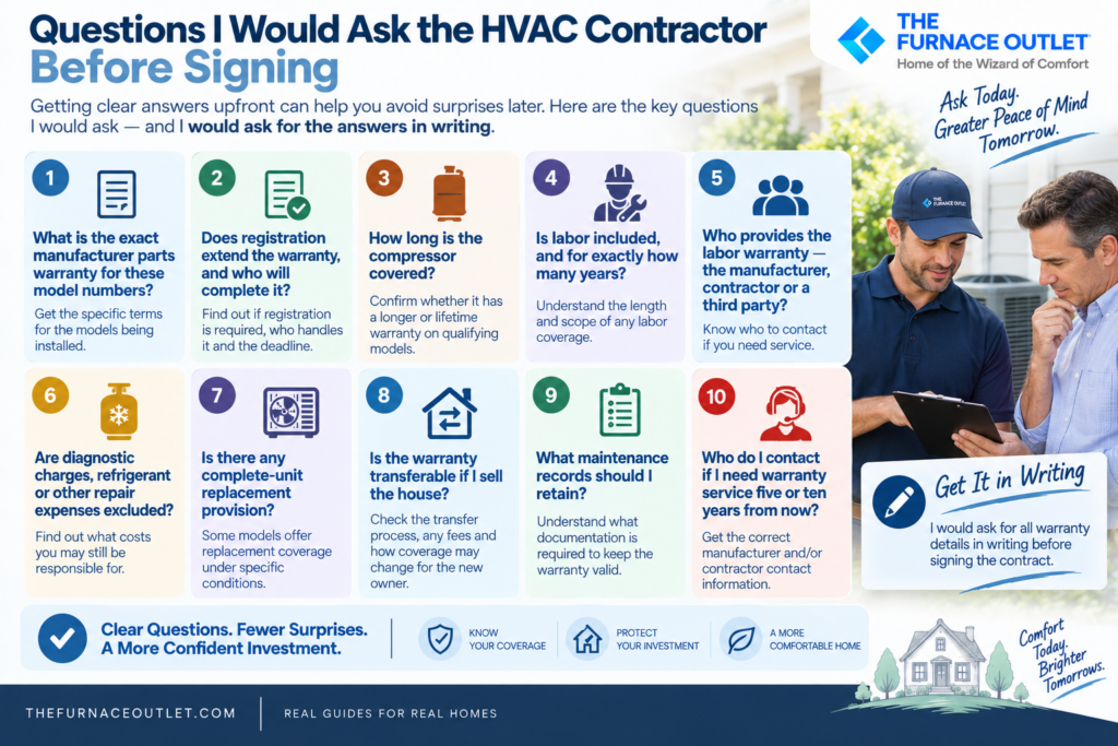 HVAC Warranty Questions Before Signing