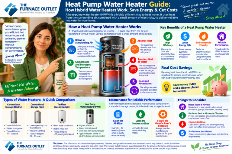 Heat Pump Water Heater Guide: How Hybrid Water Heaters Work, Save Energy & Cut Costs