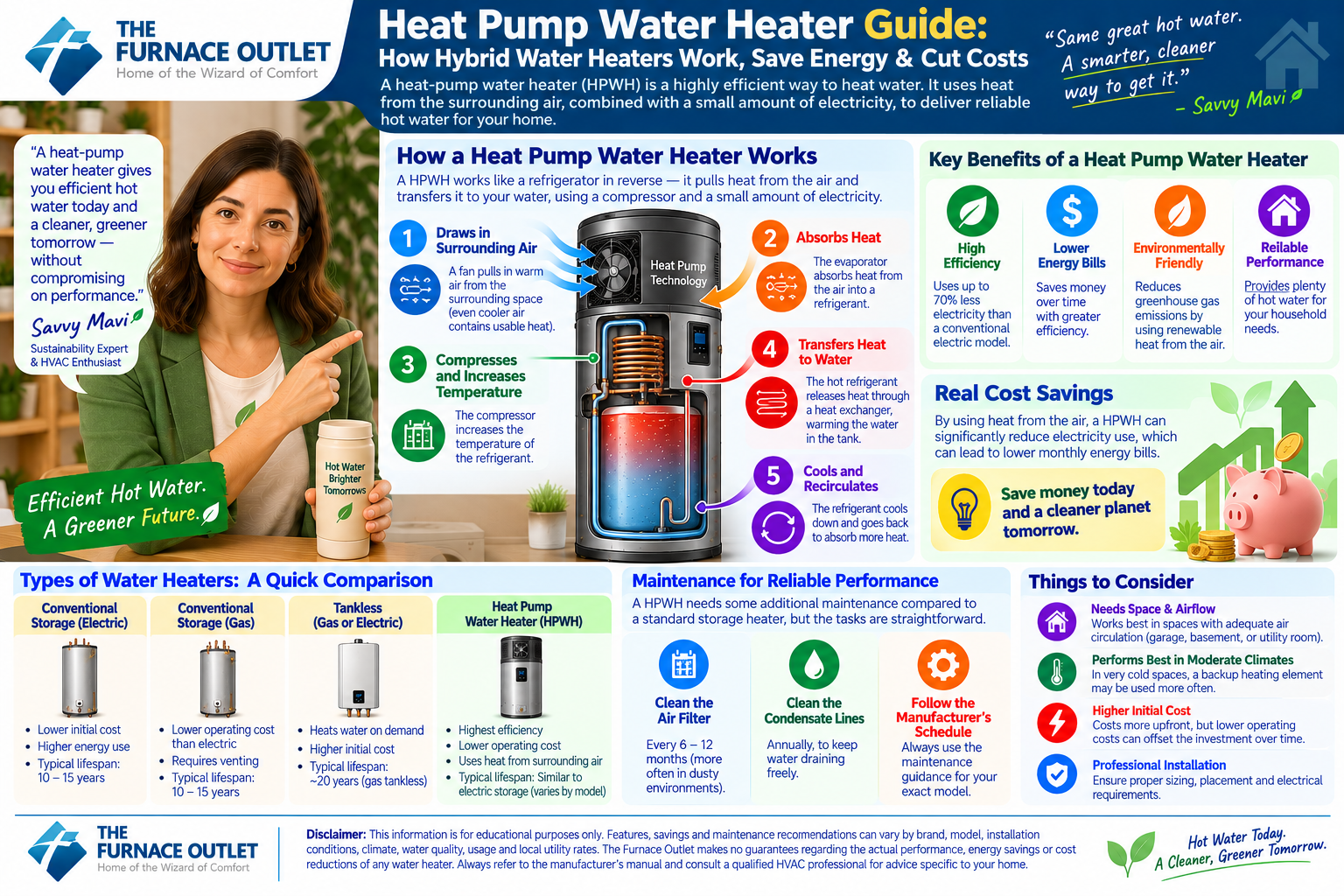 Heat Pump Water Heater Guide: How Hybrid Water Heaters Work, Save Energy & Cut Costs