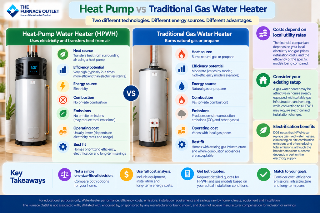 Heat Pump vs Traditional Gas Water Heater
