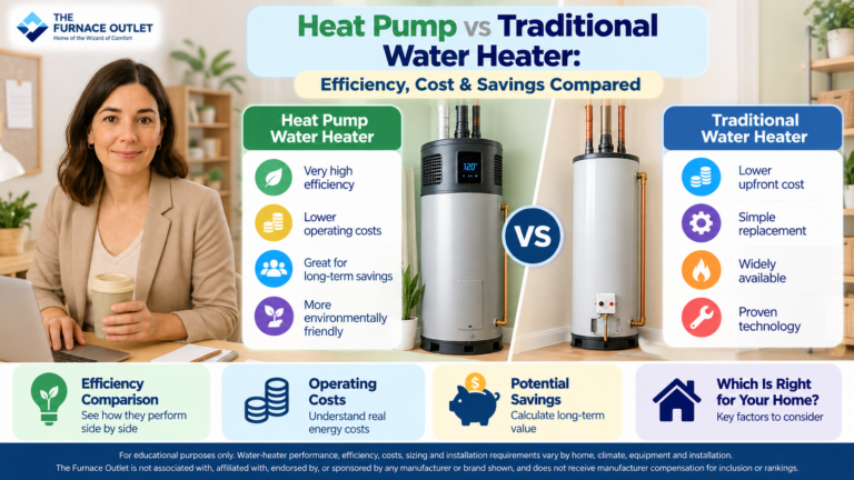 Heat Pump vs Traditional Water Heater Efficiency, Cost & Savings Compared