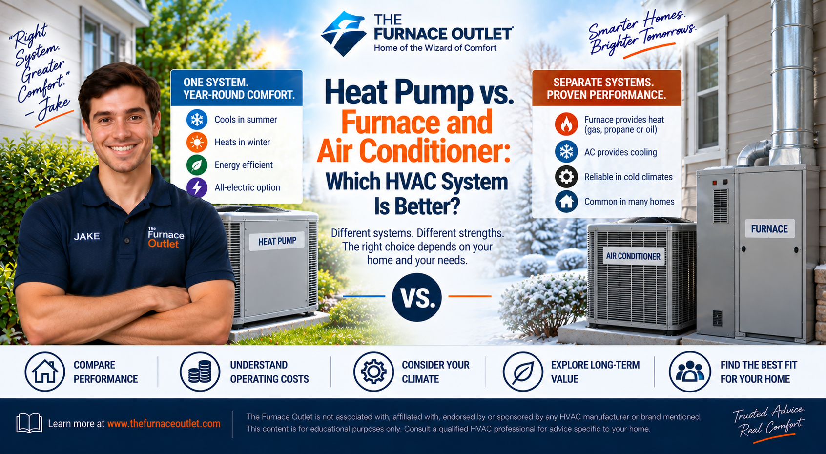 Heat Pump vs. Furnace and Air Conditioner: Which HVAC System Is Better
