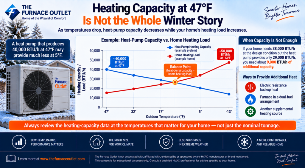 Heating Capacity at 47°F Is Not the Whole Winter Story