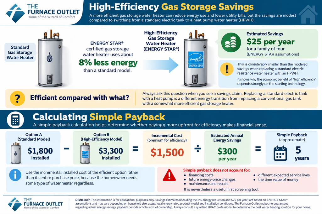 High-Efficiency Gas Storage Savings