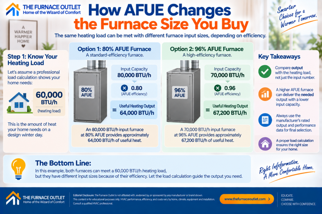 How AFUE Changes the Furnace Size You Buy