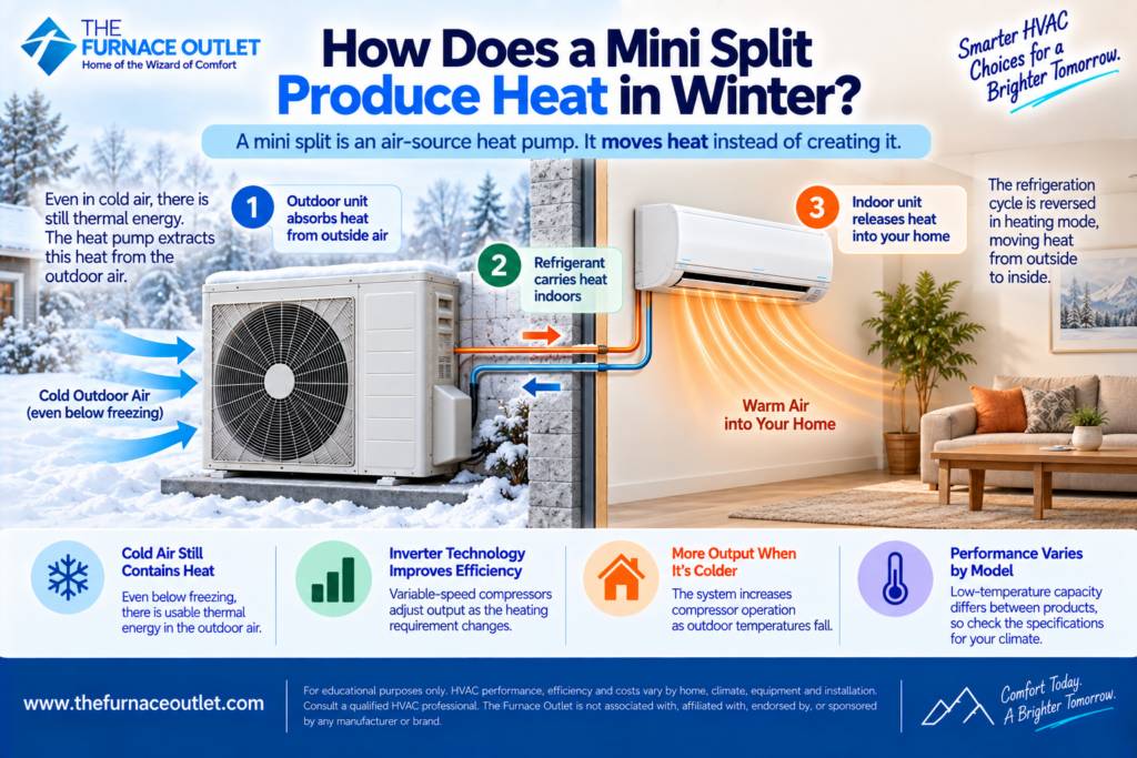 How Does a Mini Split Produce Heat in Winter