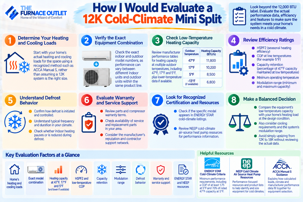 How I Would Evaluate a 12K Cold-Climate Mini Split