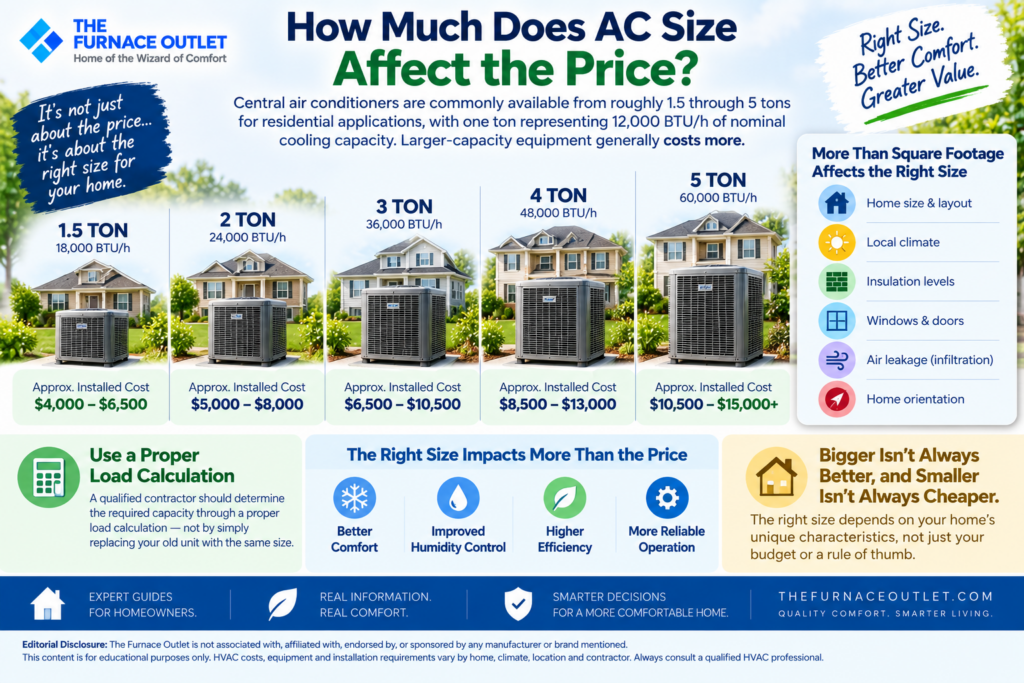 How Much Does AC Size Affect the Price