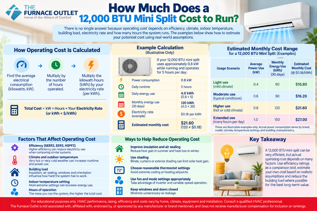 How Much Does a 12,000 BTU Mini Split Cost to Run