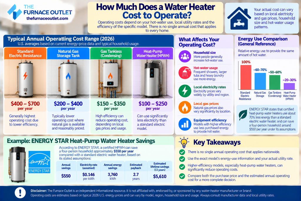 How Much Does a Water Heater Cost to Operate