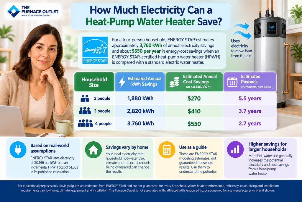 How Much Electricity Can a Heat-Pump Water Heater Save