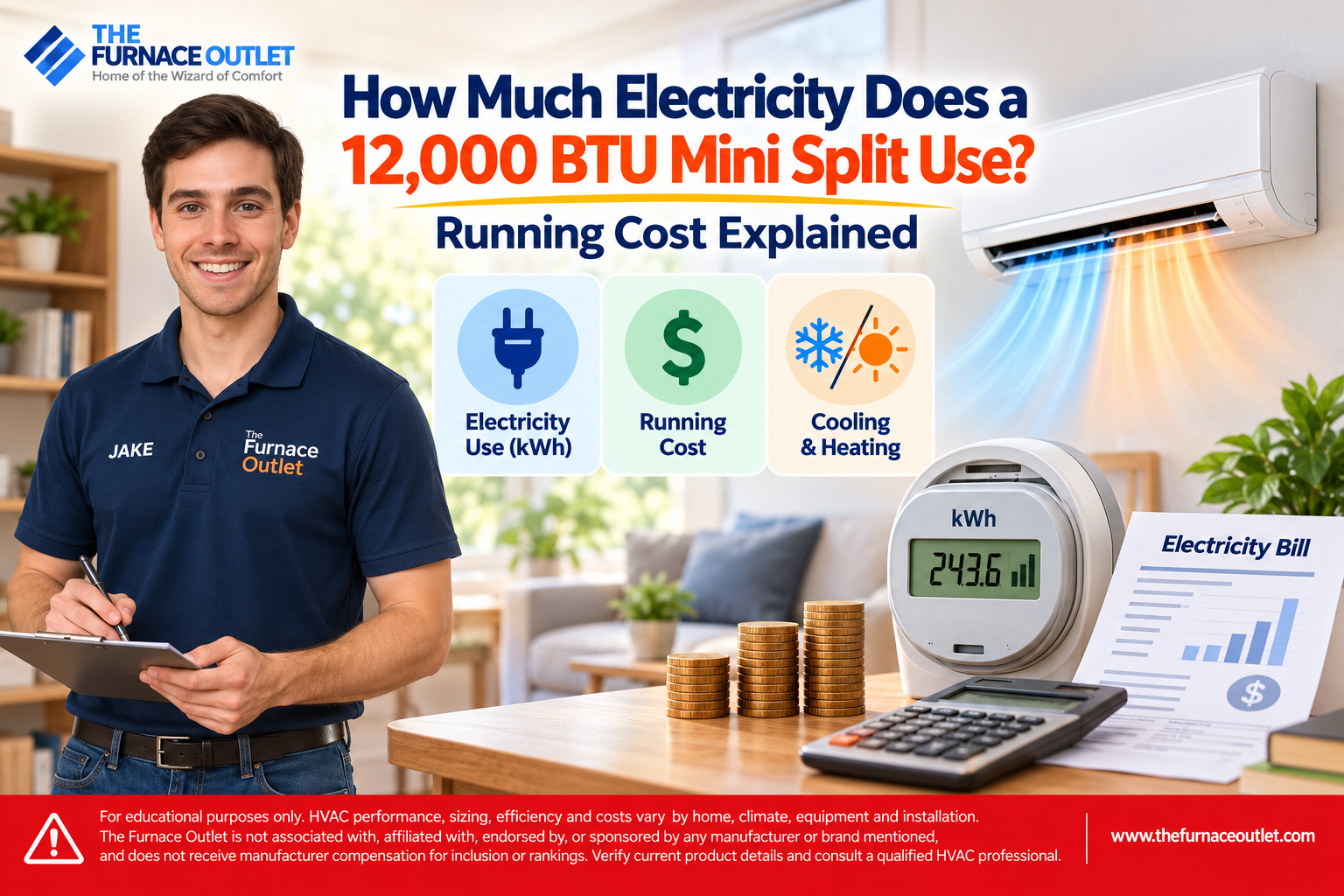 How Much Electricity Does a 12,000 BTU Mini Split Use Running Cost Explained